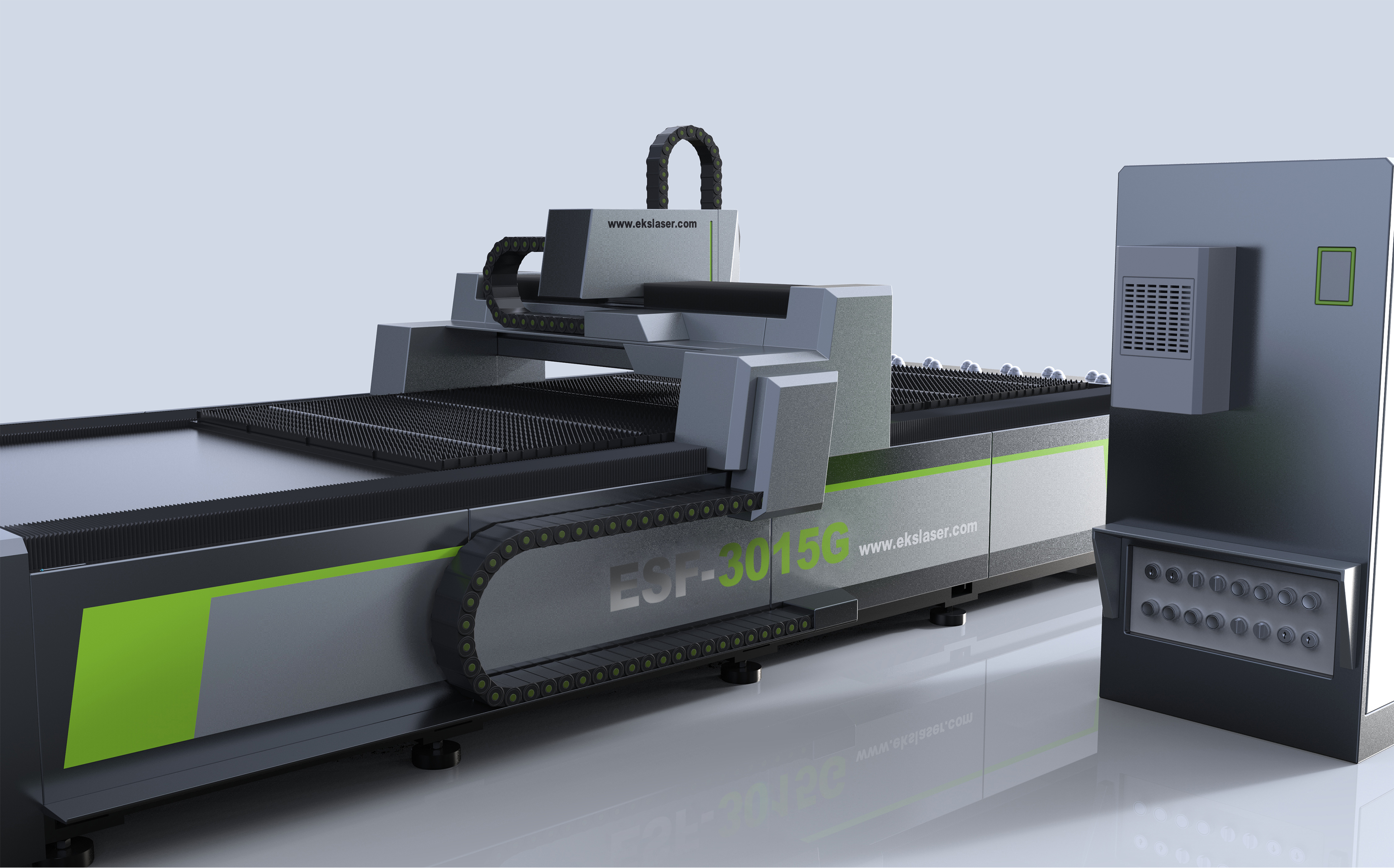Medium power galvanized sheet processing cnc laser cutting machine