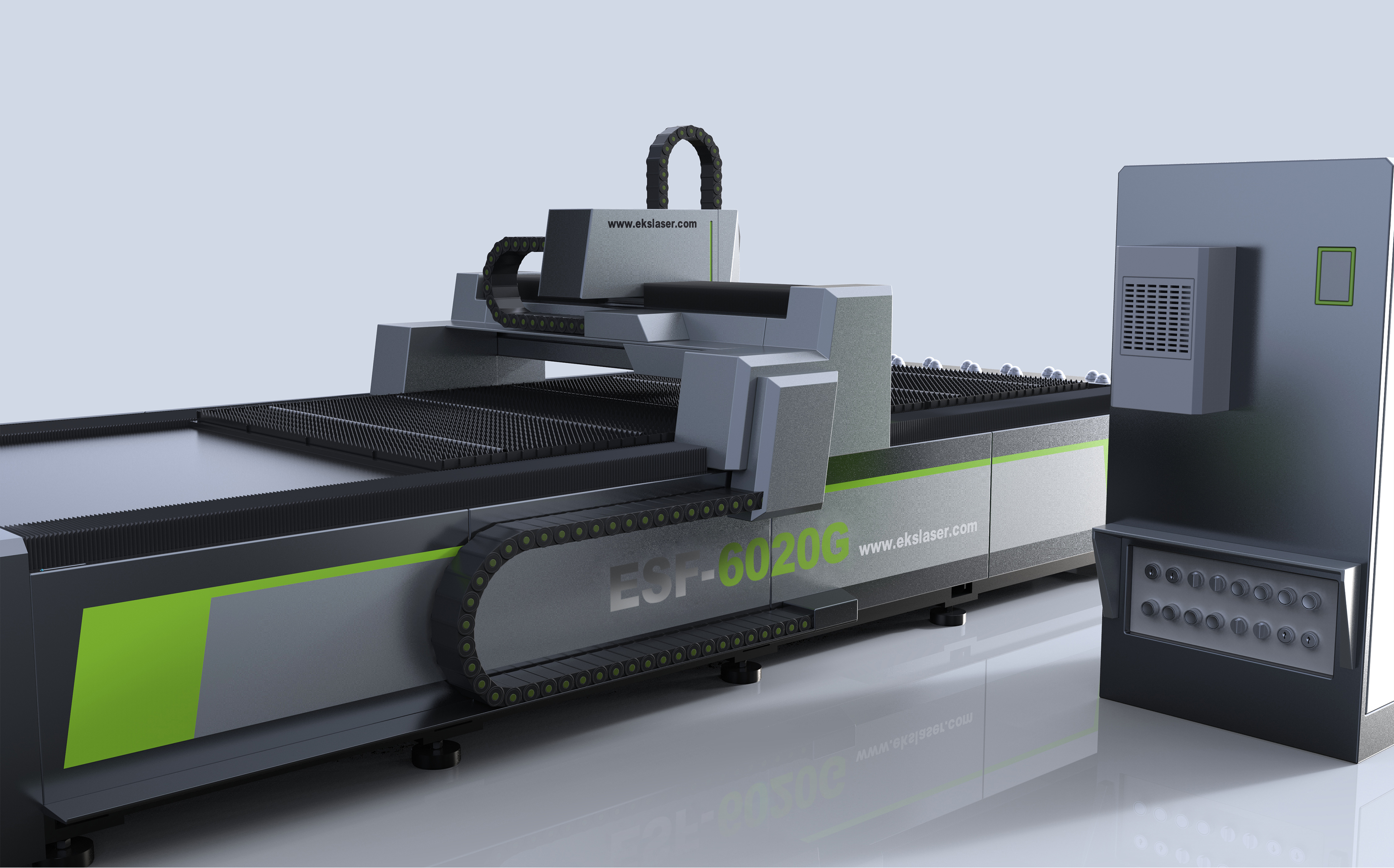Large format high efficiency precision fiber laser cutting machine from
