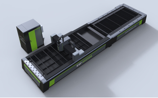 High-efficiency high power exchange table fiber laser cutting machine